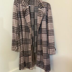Chic Plaid Trench Coat for Women